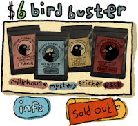 6 bird buster milkhouse sticker packs